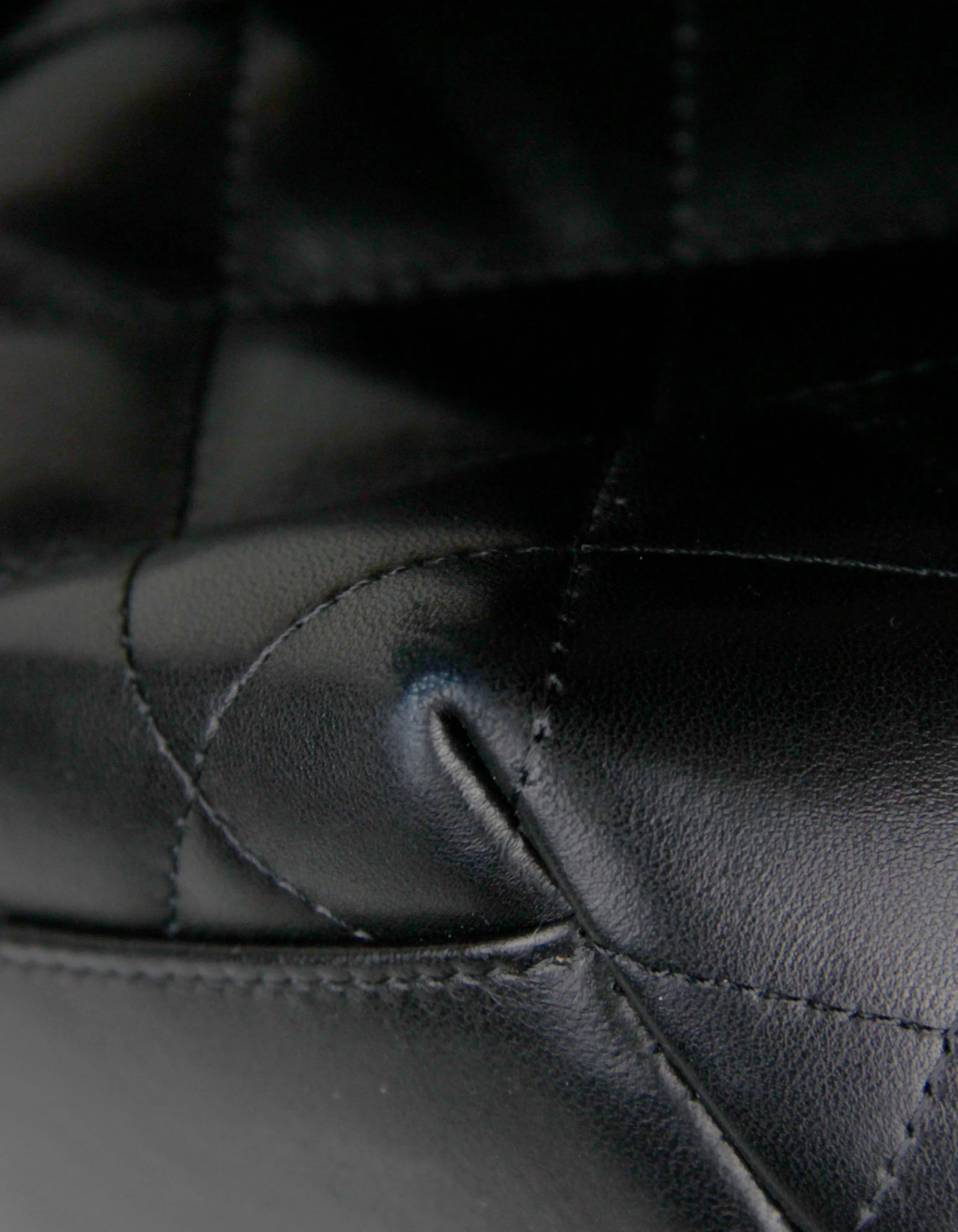 Chanel Black Lambskin Leather Kelly Style Classic Bag