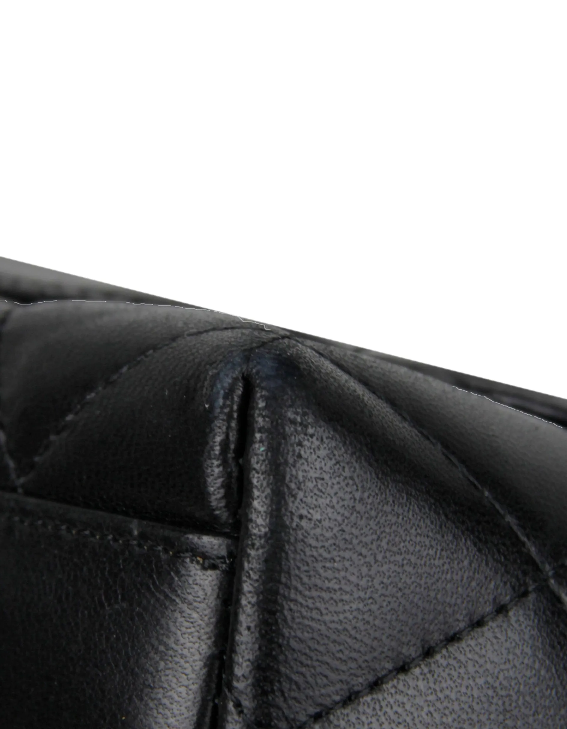 Chanel Black Lambskin Leather Kelly Style Classic Bag