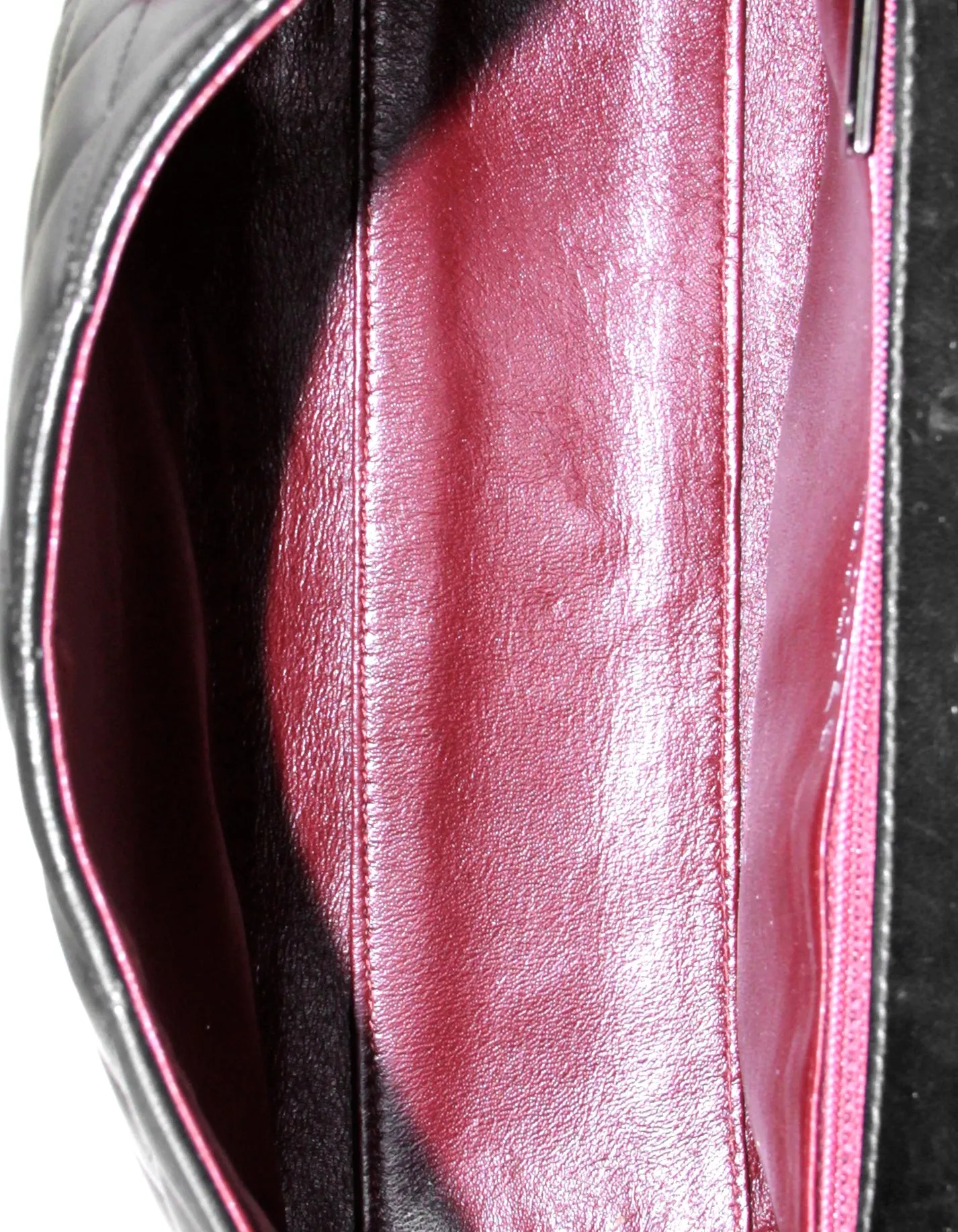 Chanel Black Lambskin Leather Kelly Style Classic Bag