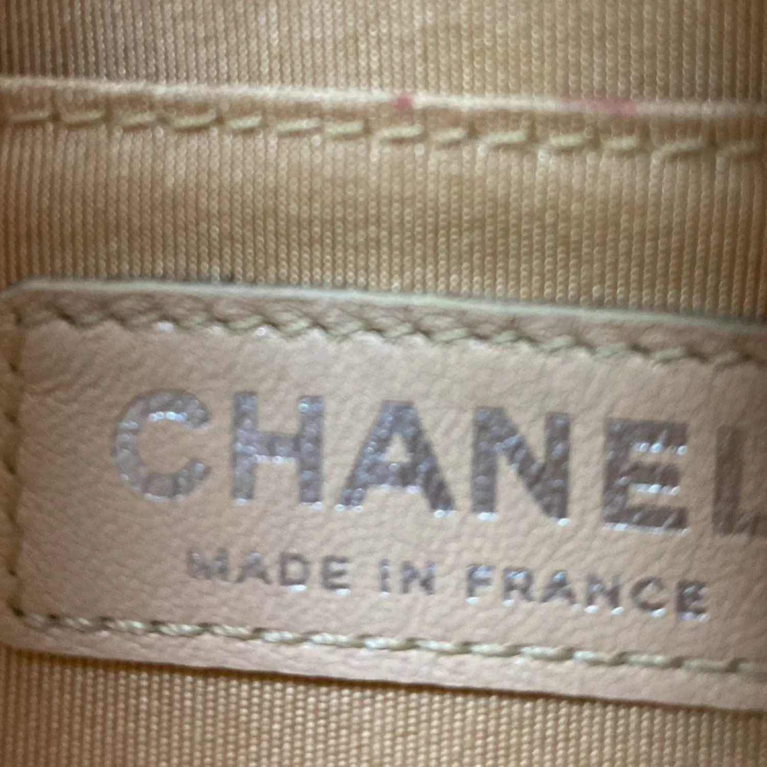 CHANEL Braided Chic Flap Small Leather Shoulder Bag Light Beige