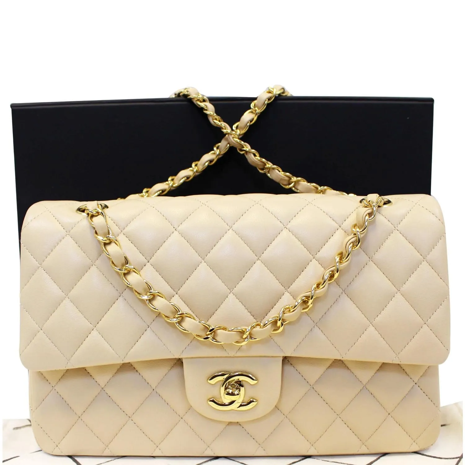CHANEL Classic Medium Double Flap Shoulder Bag