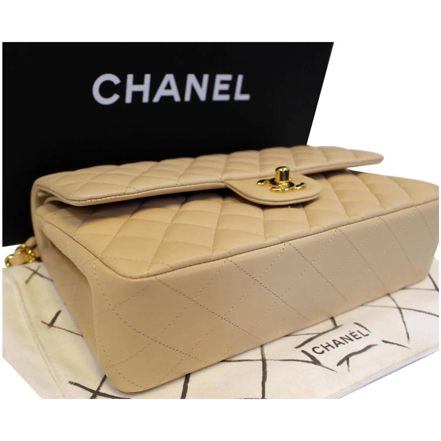 CHANEL Classic Medium Double Flap Shoulder Bag