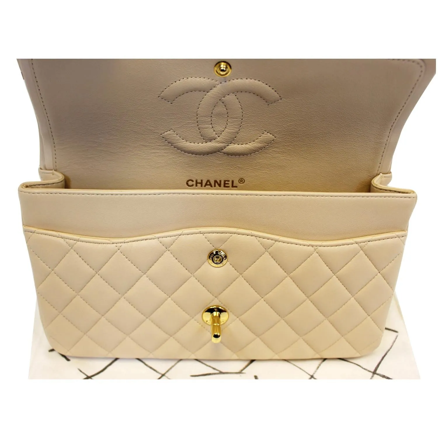 CHANEL Classic Medium Double Flap Shoulder Bag