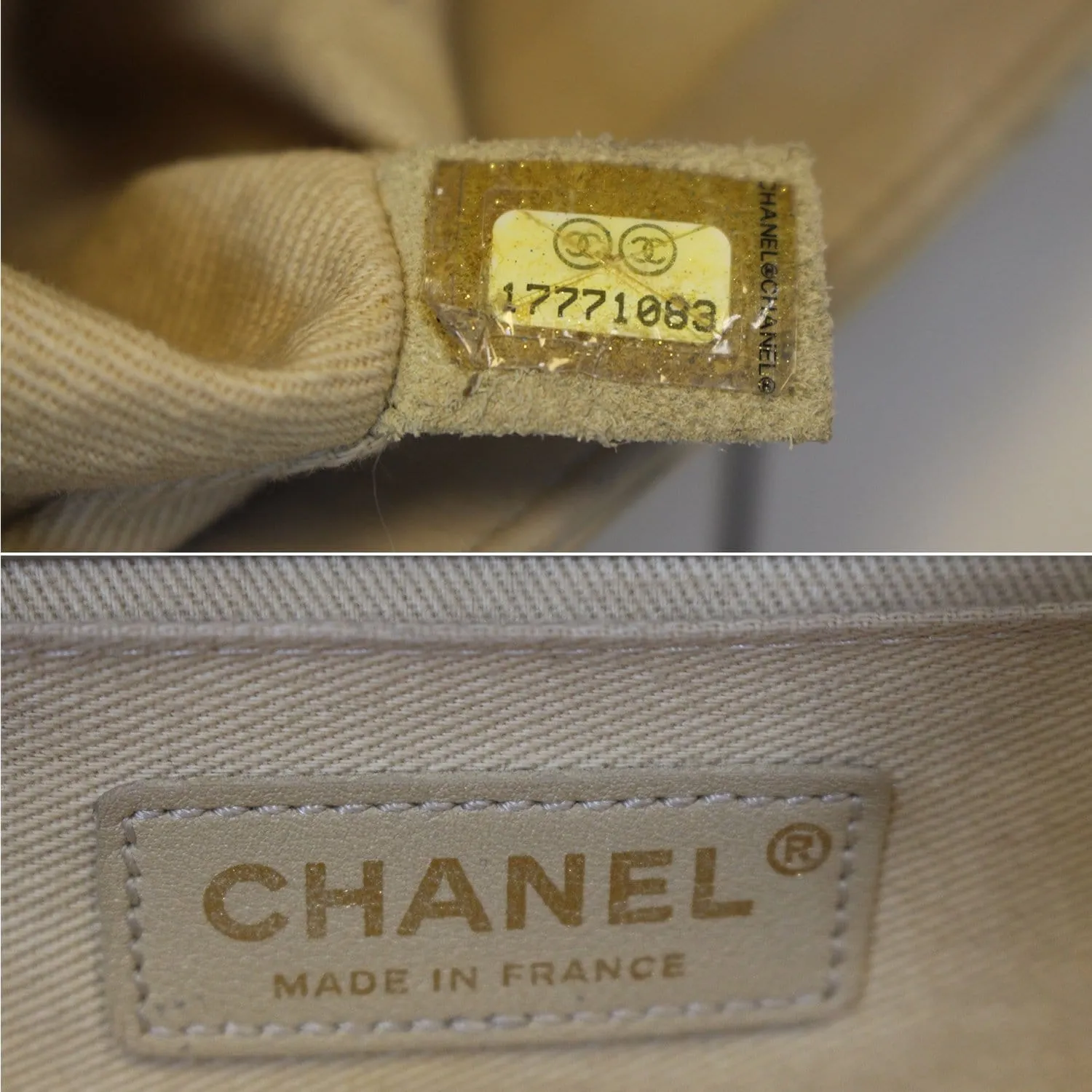CHANEL Medium Boy Flap Quilted Leather Beige Shoulder Bag