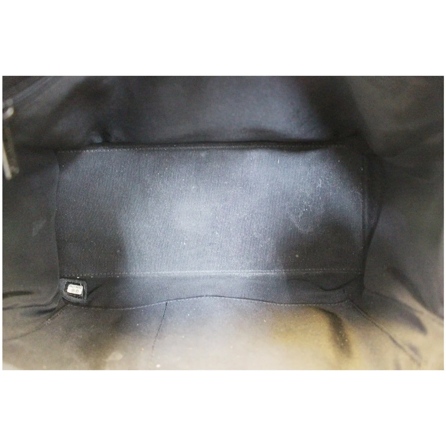 CHANEL Metallic Grained Calfskin Quilted Leather Bowling Bag
