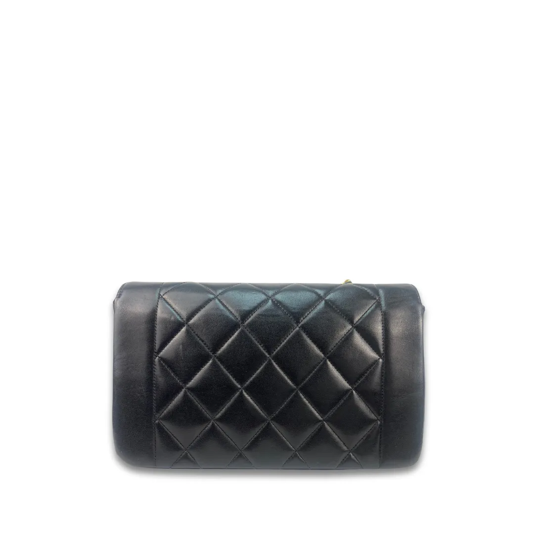 Chanel Small Black Lambskin Diana