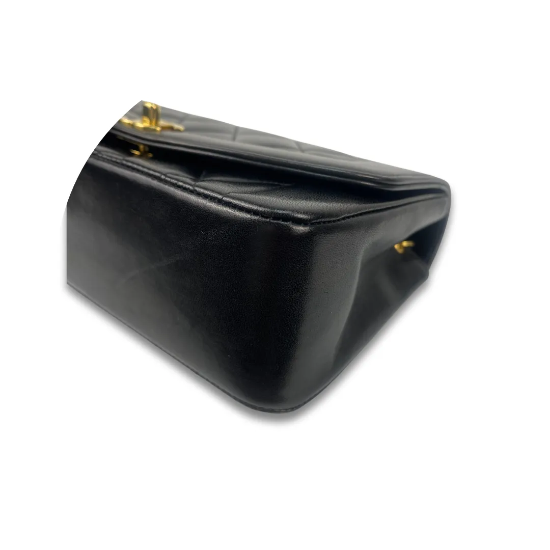 Chanel Small Black Lambskin Diana