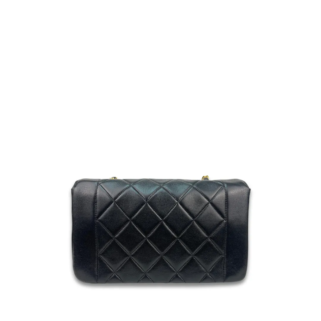 Chanel Small Black Lambskin Diana