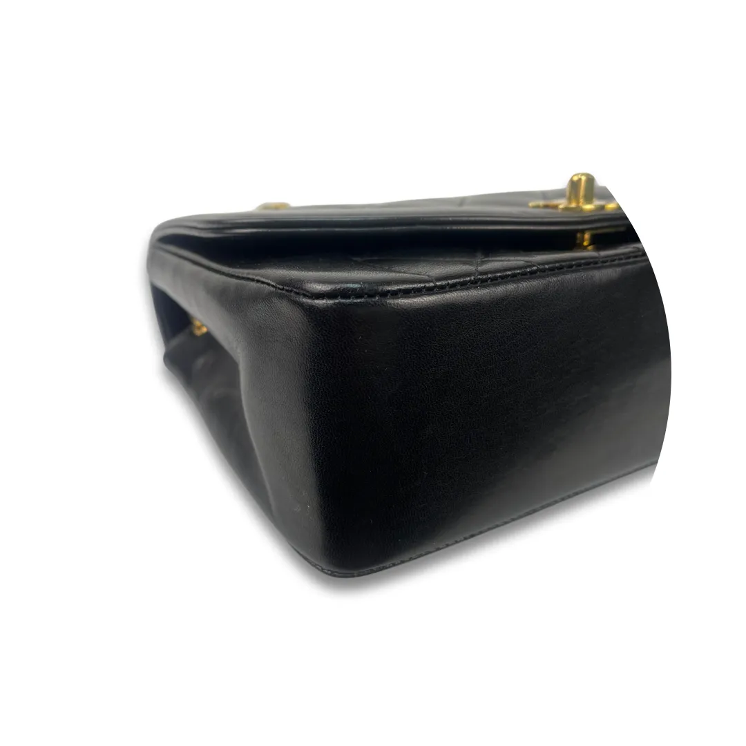 Chanel Small Black Lambskin Diana