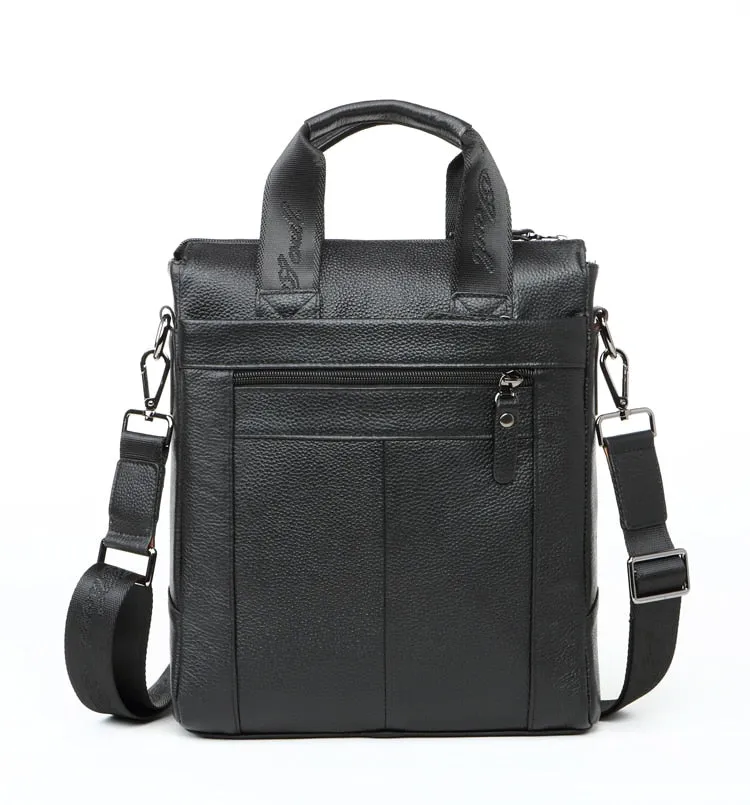 CHEER  SOUL Genuine Leather Men Briefcase Office Handbags