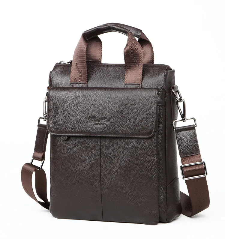 CHEER  SOUL Genuine Leather Men Briefcase Office Handbags