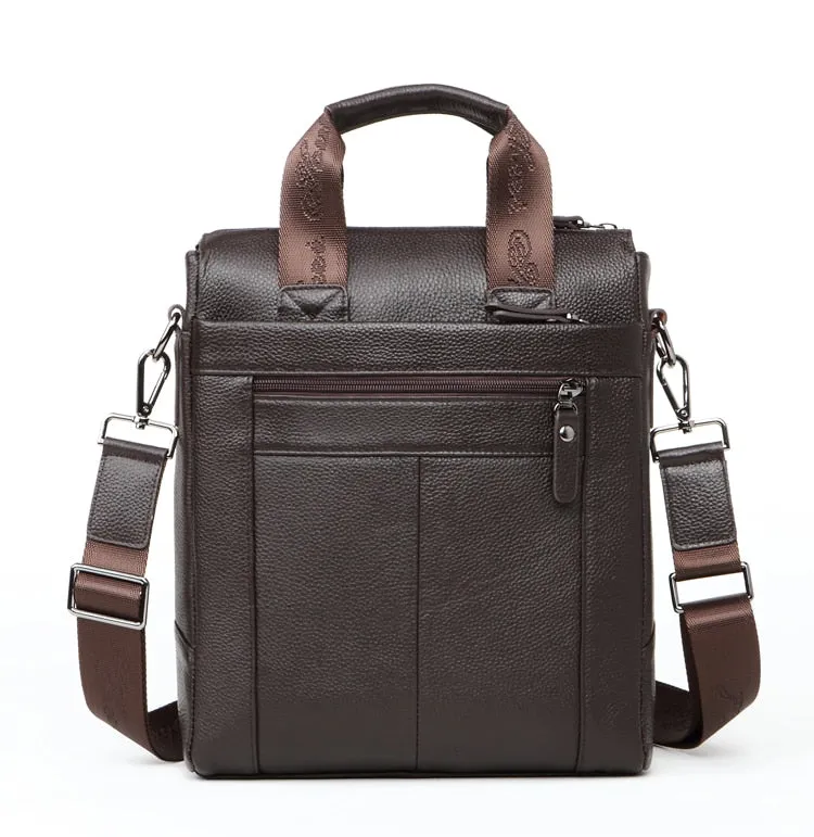 CHEER  SOUL Genuine Leather Men Briefcase Office Handbags