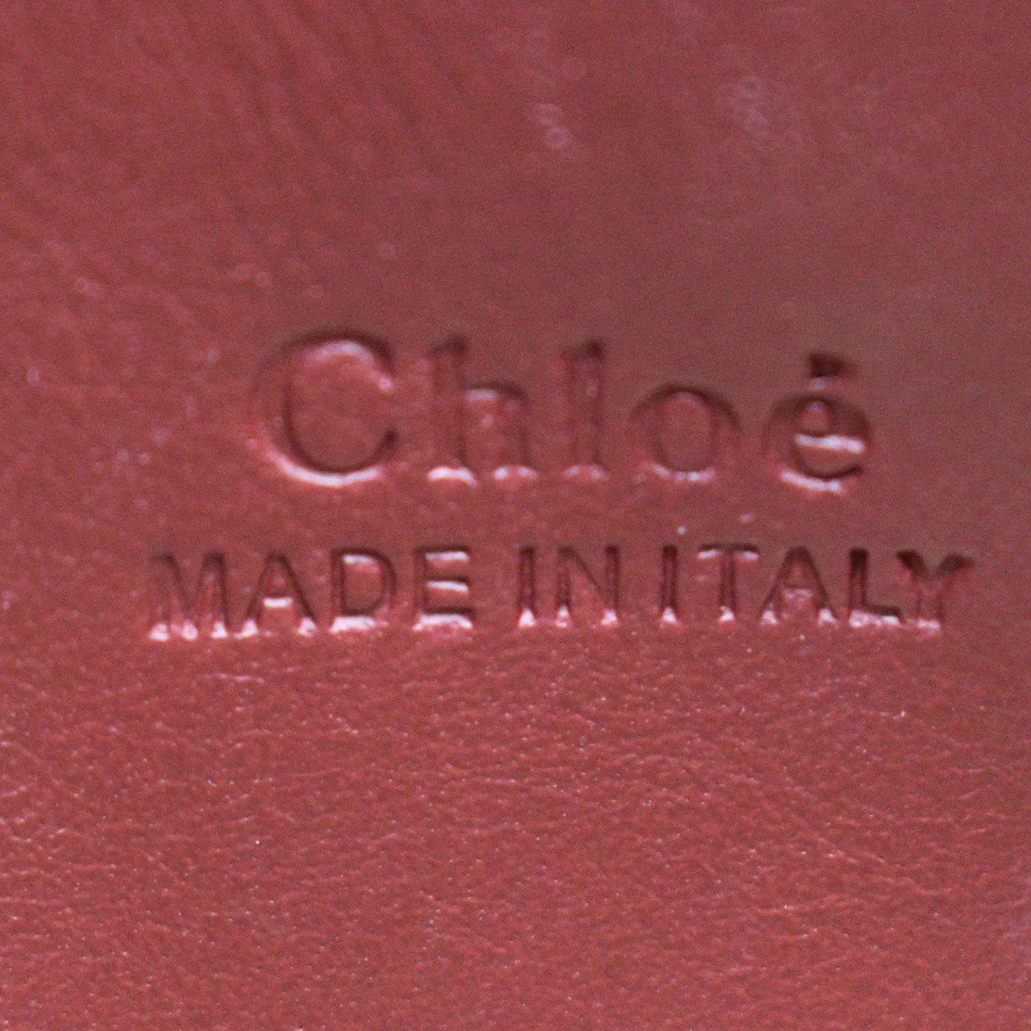 CHLOE Mini Faye Suede Calfskin Leather Shoulder Bag Red