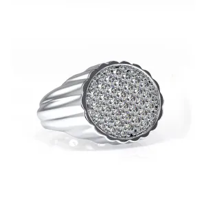 Chorost & Co. Private Collection 14K White Gold 0.75ct Diamond Men's Ring