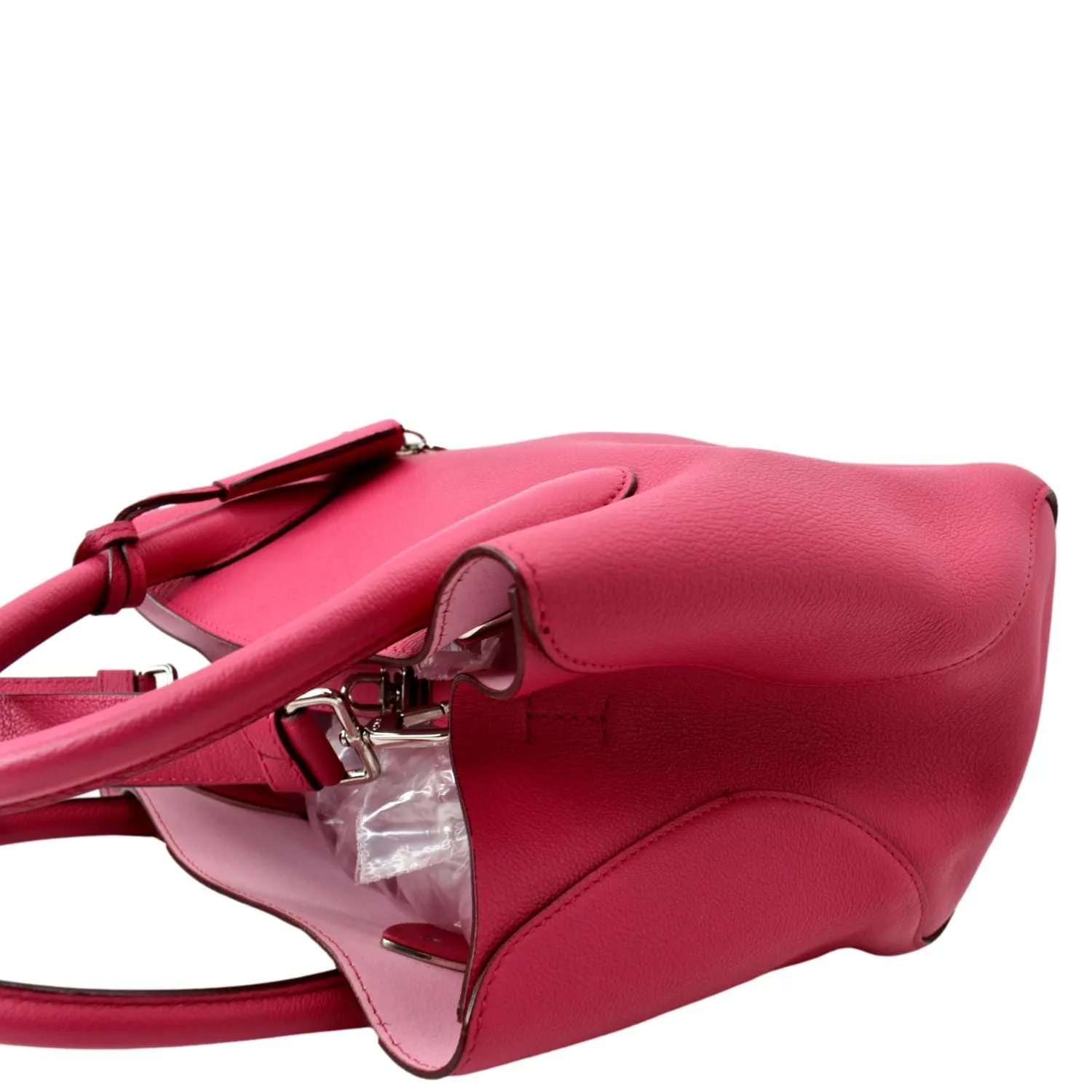 CHRISTIAN DIOR Open Bar Grained Leather Tote Bag Pink