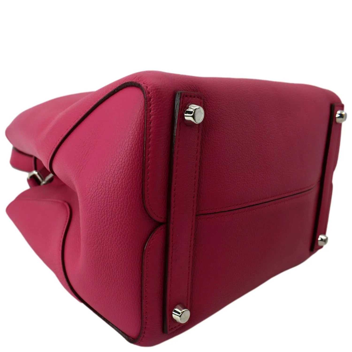 CHRISTIAN DIOR Open Bar Grained Leather Tote Bag Pink