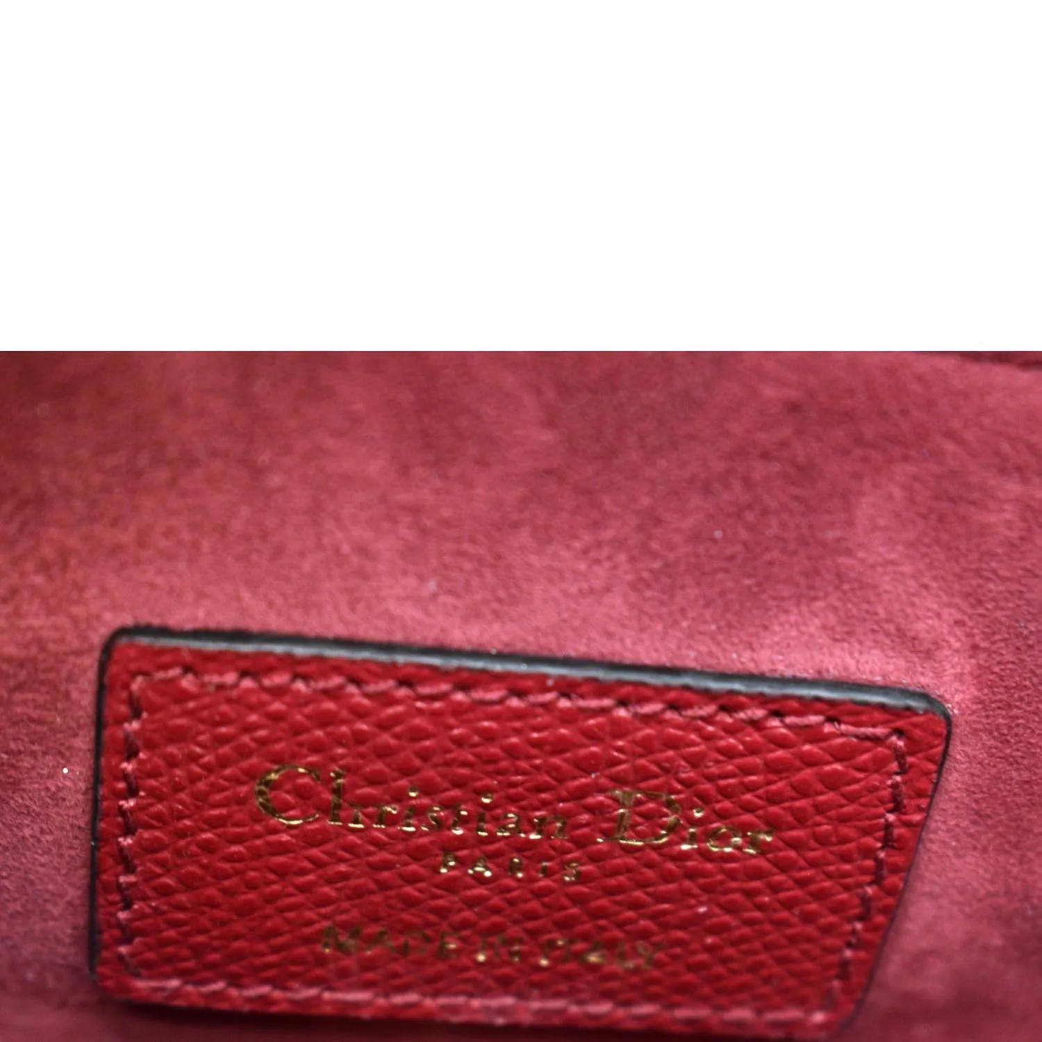 CHRISTIAN DIOR Saddle Oblique Jacquard Shoulder Bag Red