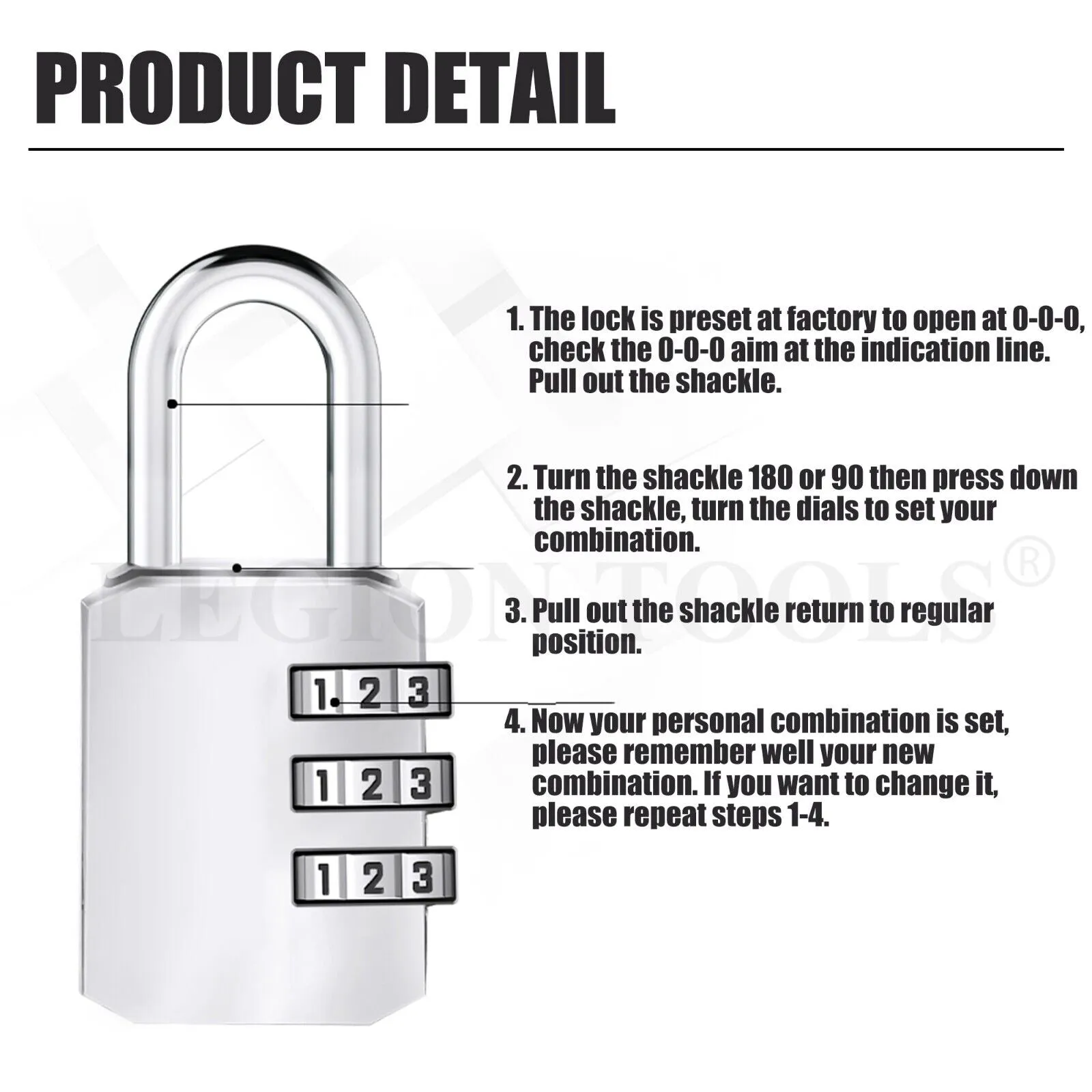 Combination Padlock 20MM