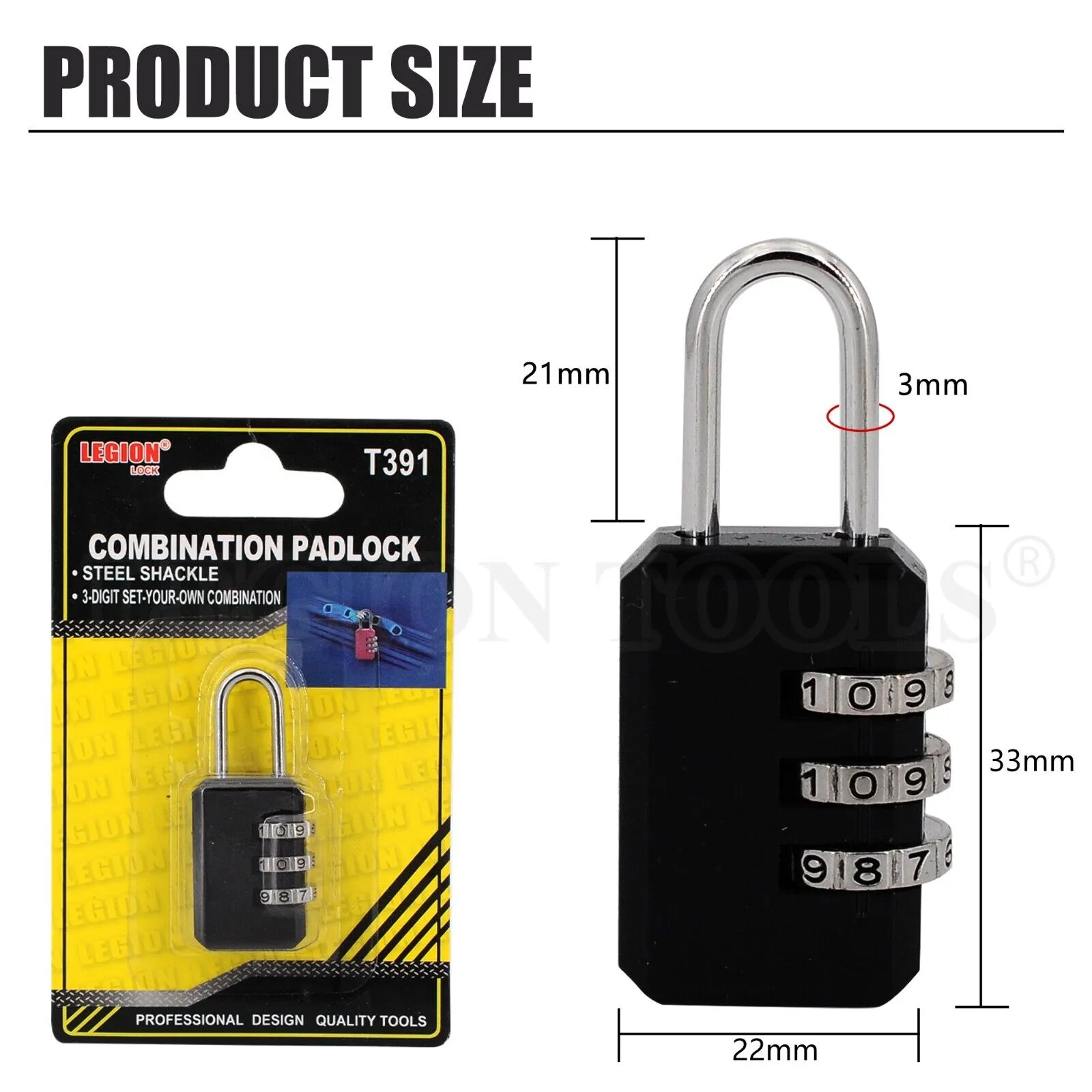 Combination Padlock 20MM