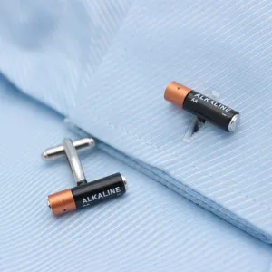 Copper Top Battery Cuff Links