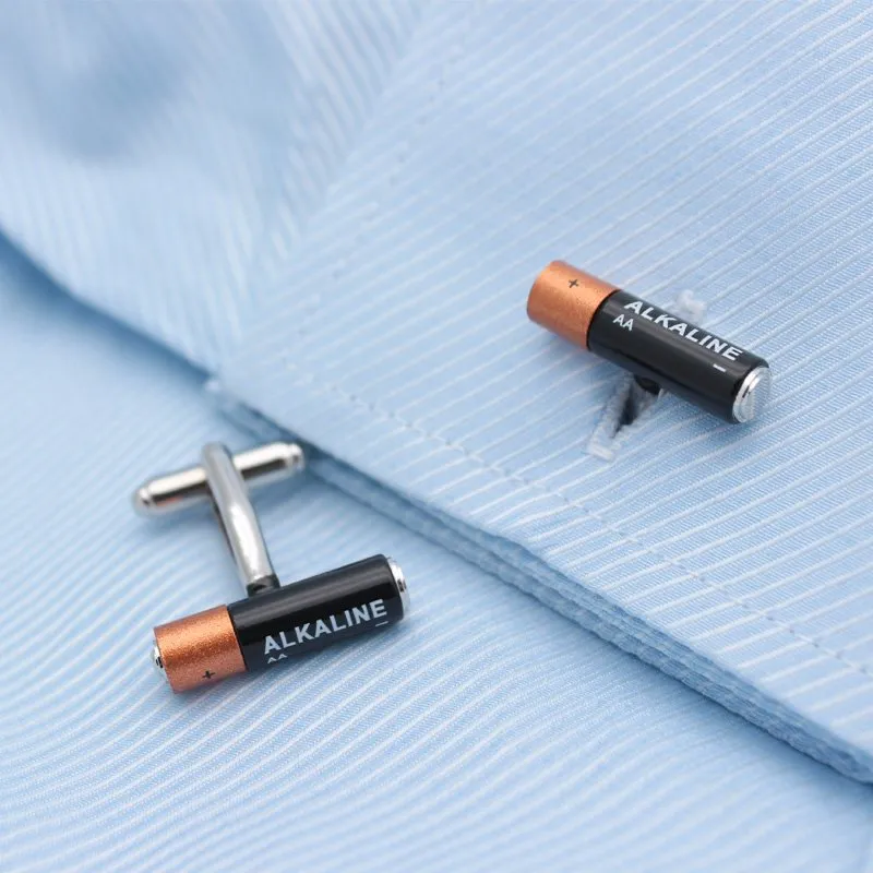 Copper Top Battery Cuff Links