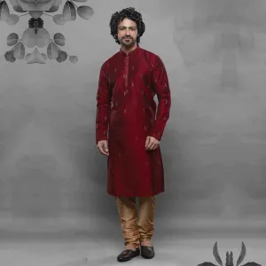 Crimson Dark Red Sequin Kurta