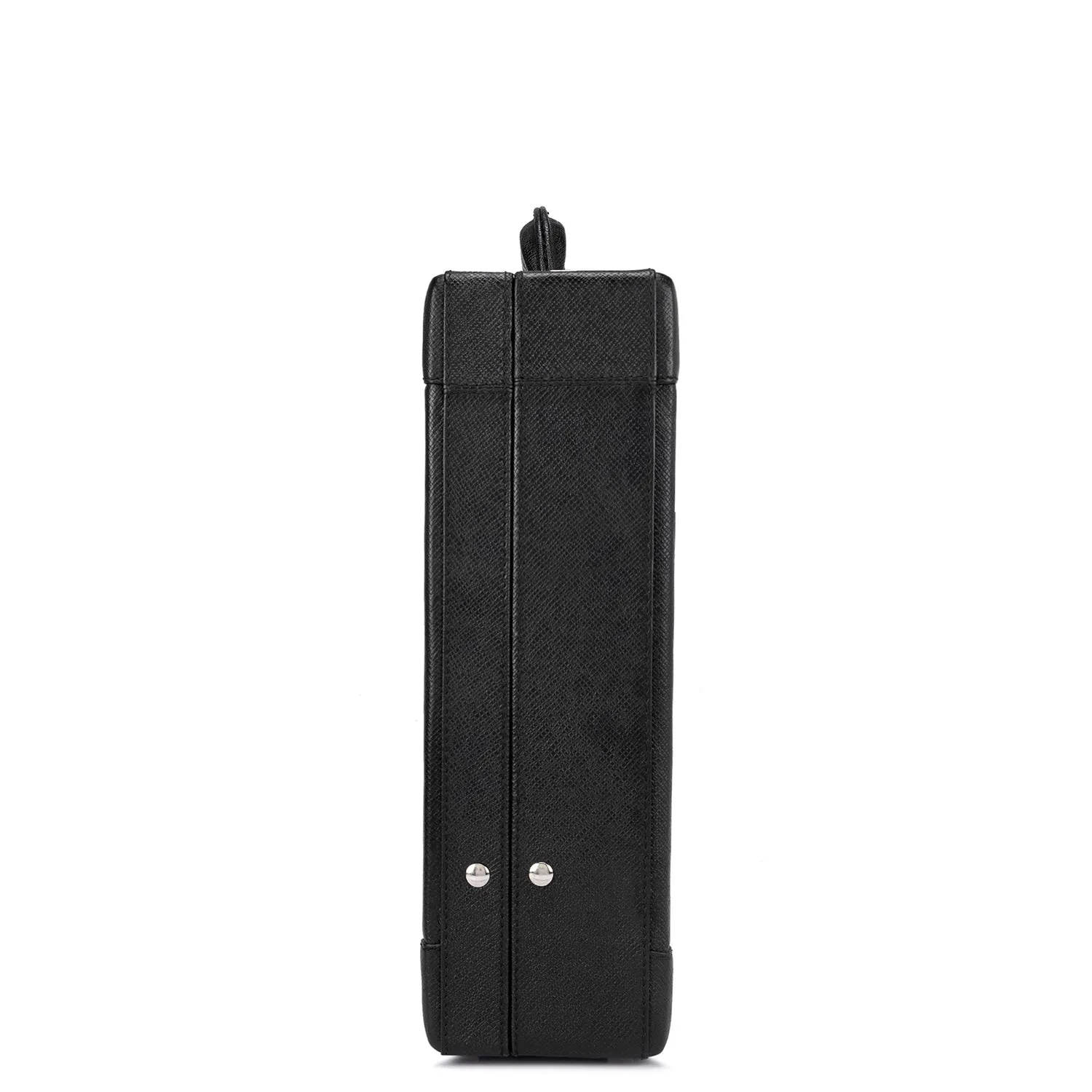 Croco Leather Briefcase - Black