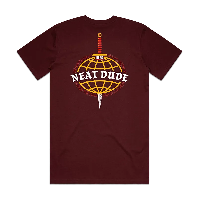 Dagger Tee - Burgundy