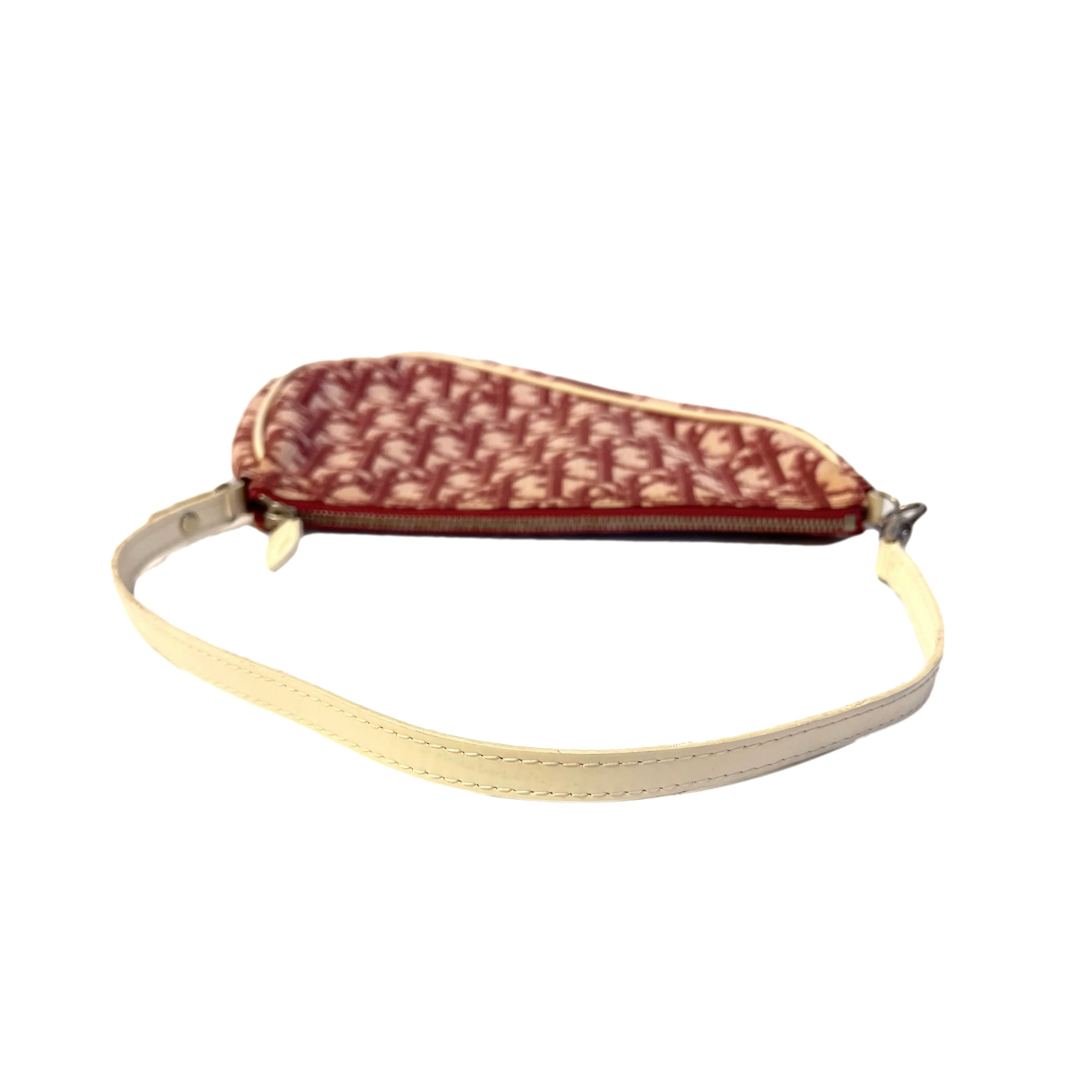 Dior Burgundy Logo Mini Saddle