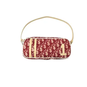 Dior Burgundy Logo Shoulder Bag
