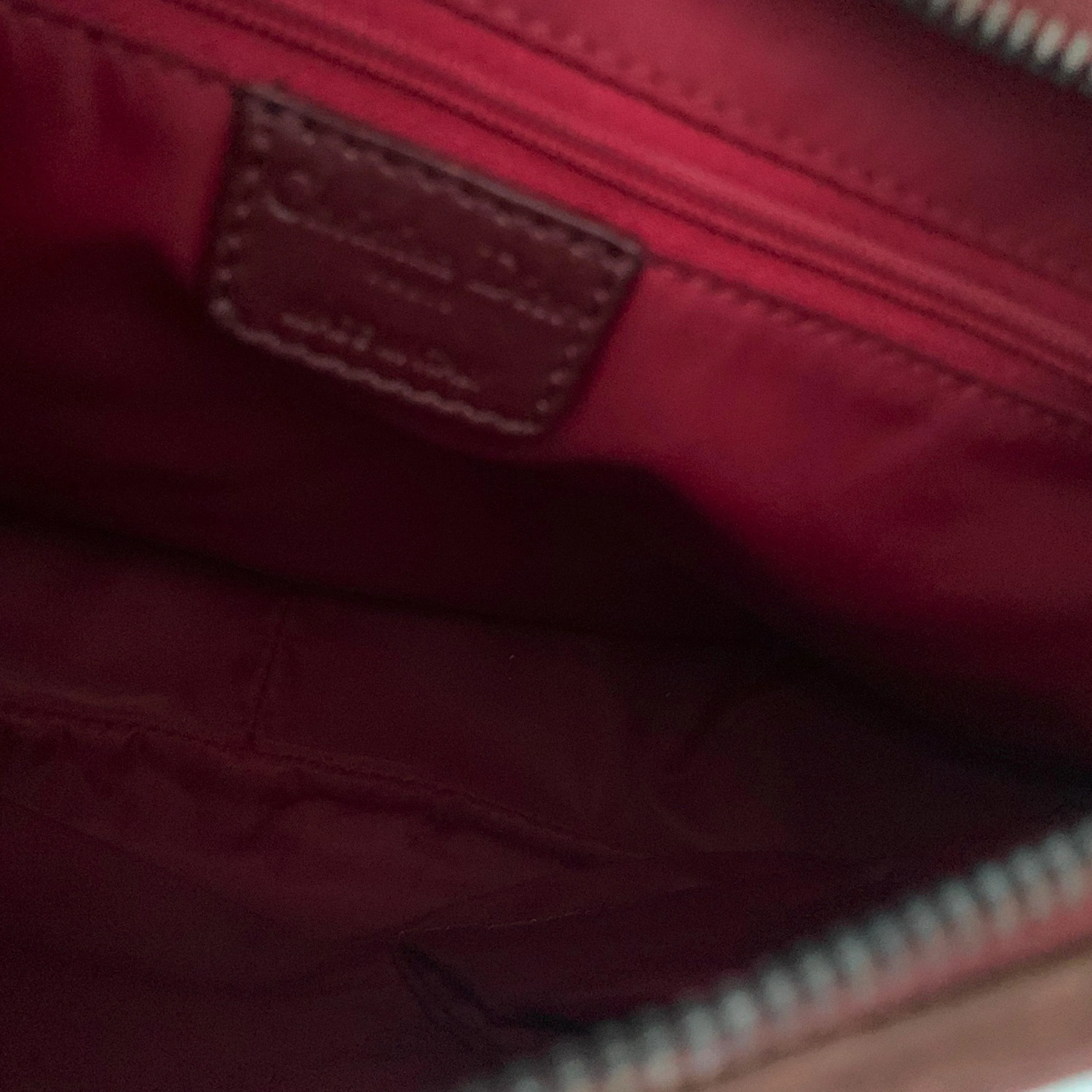 Dior Burgundy Monogram Shoulder Bag