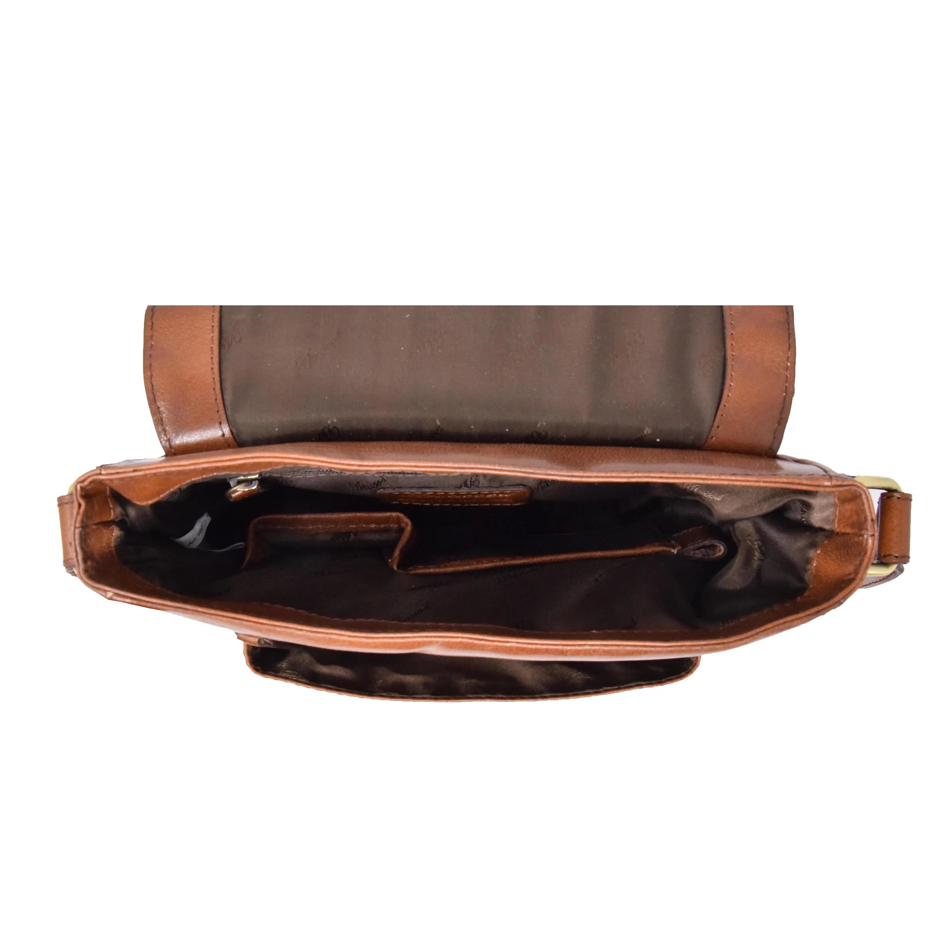 DR310 Men's Leather Cross Body Casual Bag Chestnut