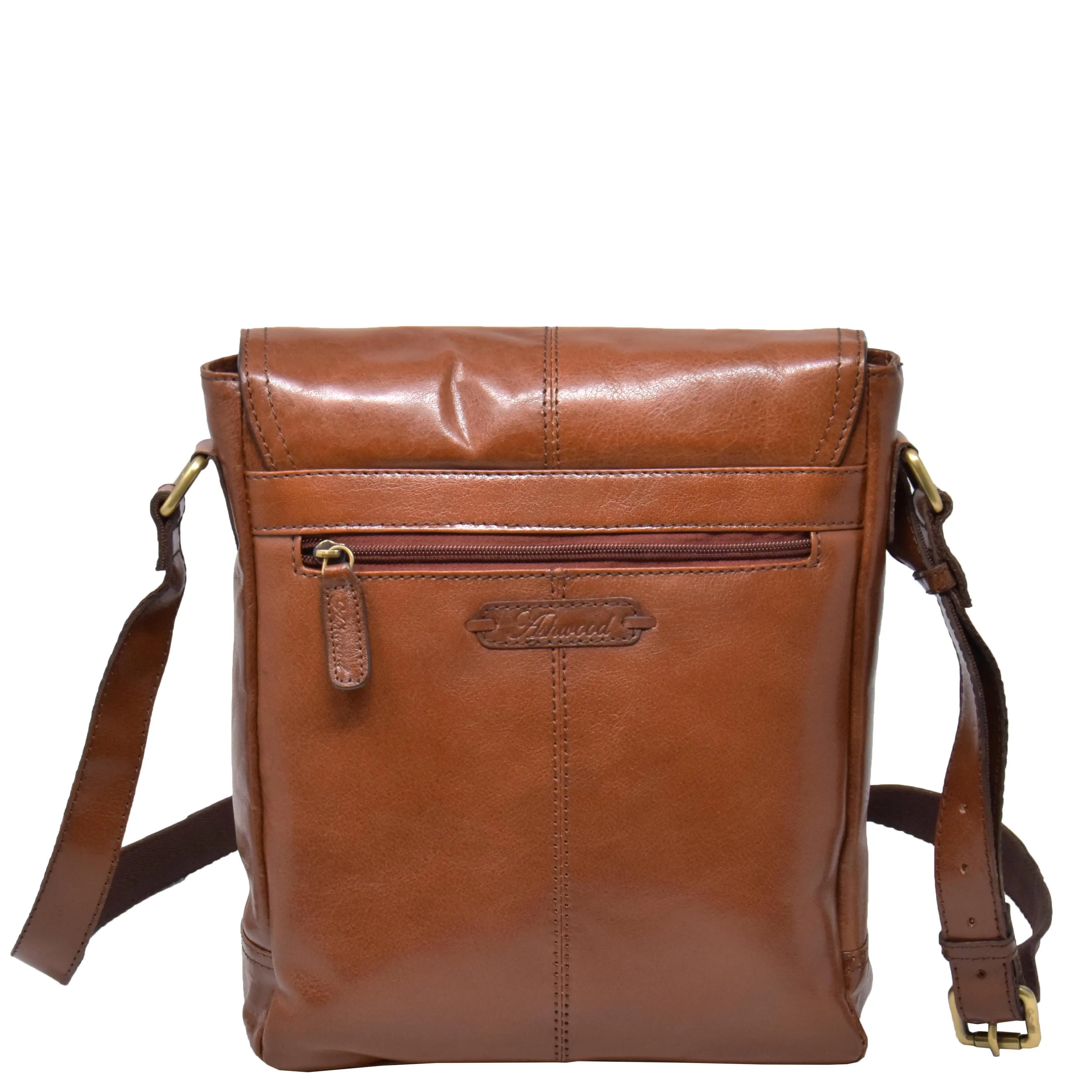 DR310 Men's Leather Cross Body Casual Bag Chestnut