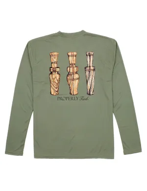 Duck Calls Performance Tee (Olive)