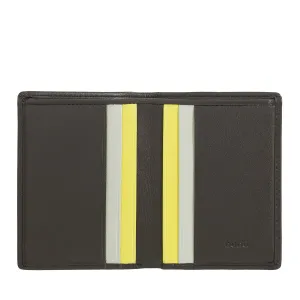 DUDU Men's Leather Wallet, Slim men's wallet with credit card holder, cash case holder, small and compact, with RFID protection