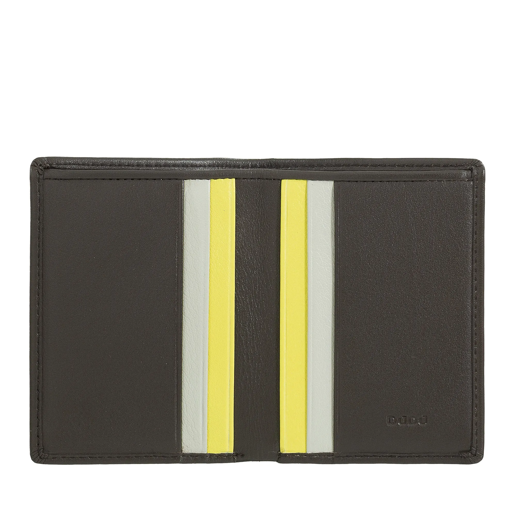DUDU Men's Leather Wallet, Slim men's wallet with credit card holder, cash case holder, small and compact, with RFID protection