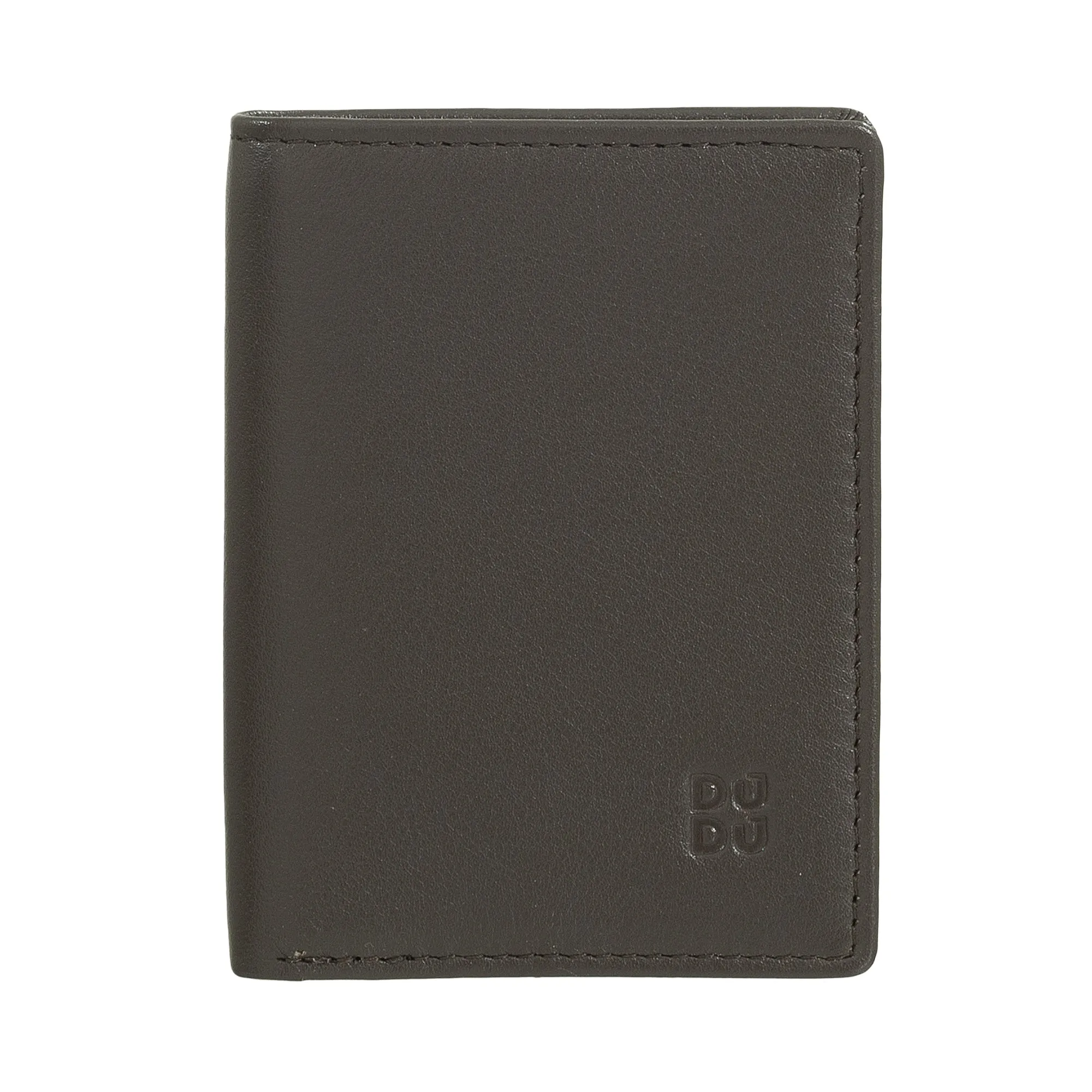 DUDU Men's Leather Wallet, Slim men's wallet with credit card holder, cash case holder, small and compact, with RFID protection