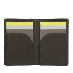 DUDU Men's Wallet in Small Leather, Compact Slim Men's Wallet with Credit Card holder, Cash banknotes holder, Door Zip, with RFID protection