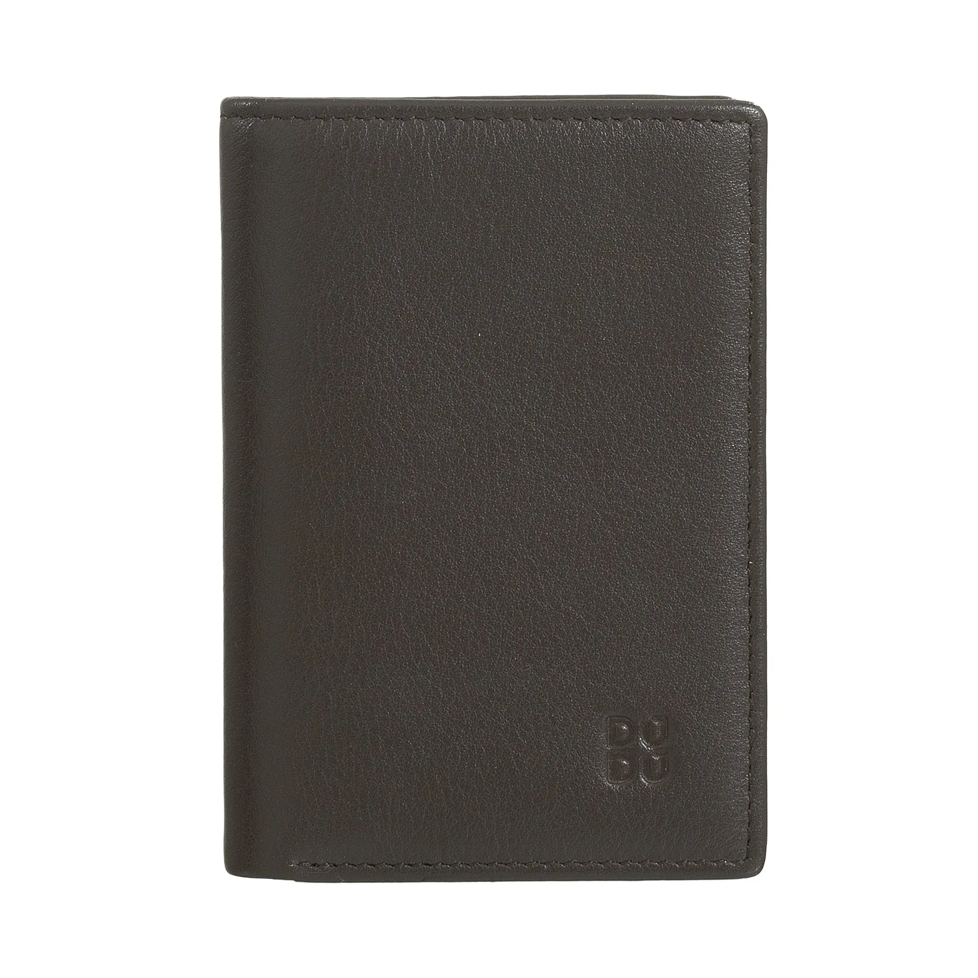 DUDU Men's Wallet in Small Leather, Compact Slim Men's Wallet with Credit Card holder, Cash banknotes holder, Door Zip, with RFID protection