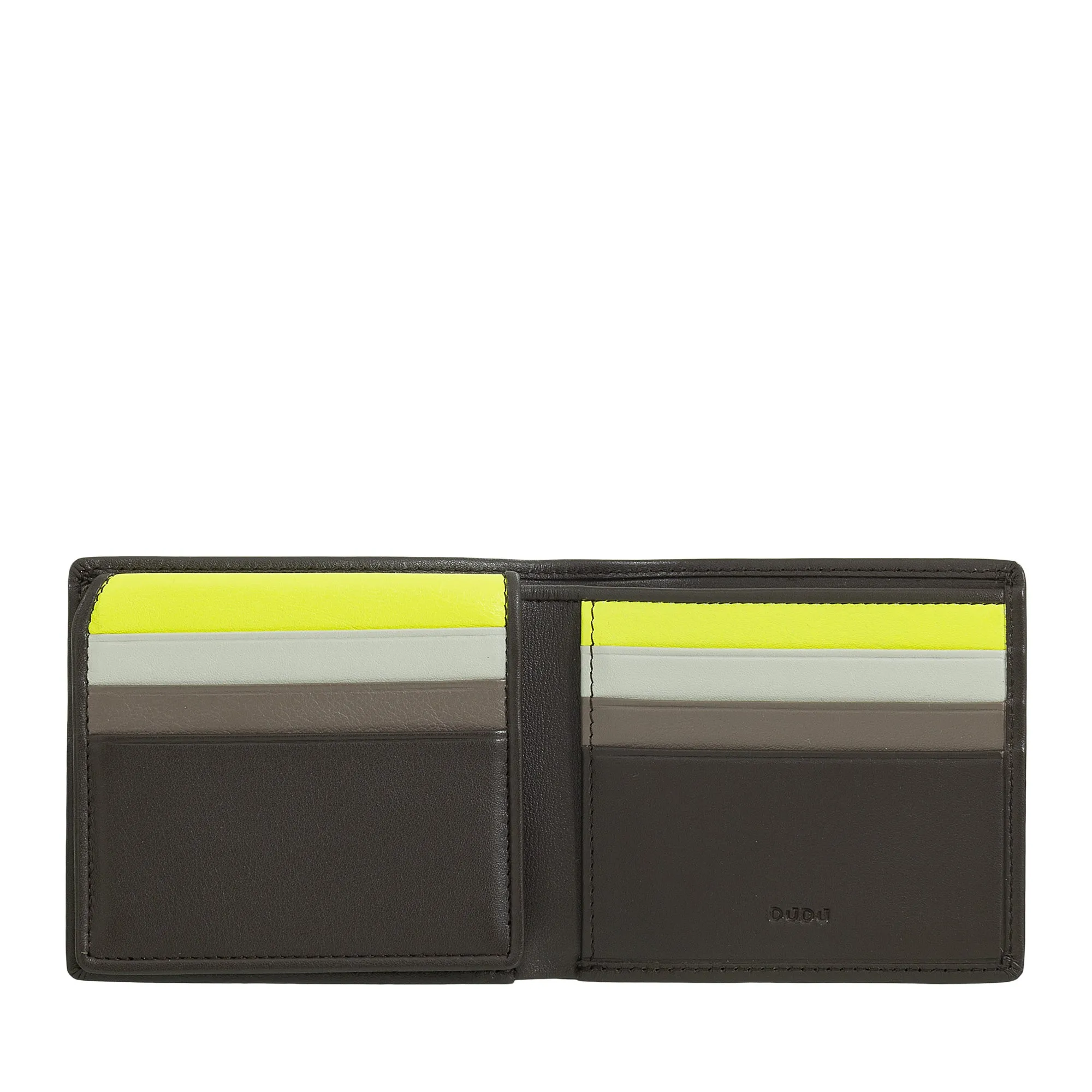 DUDU Small RFID Men's Wallet In Multicolor Leather Card Card Card