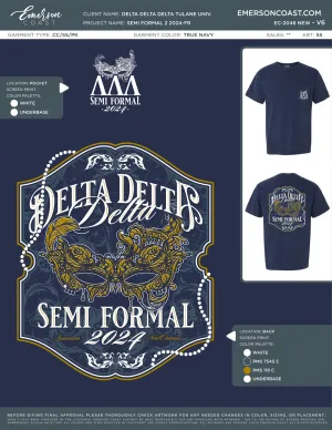 EC-2046 NEW Delta Delta Delta Tulane University Semi Formal 2 2024-FR