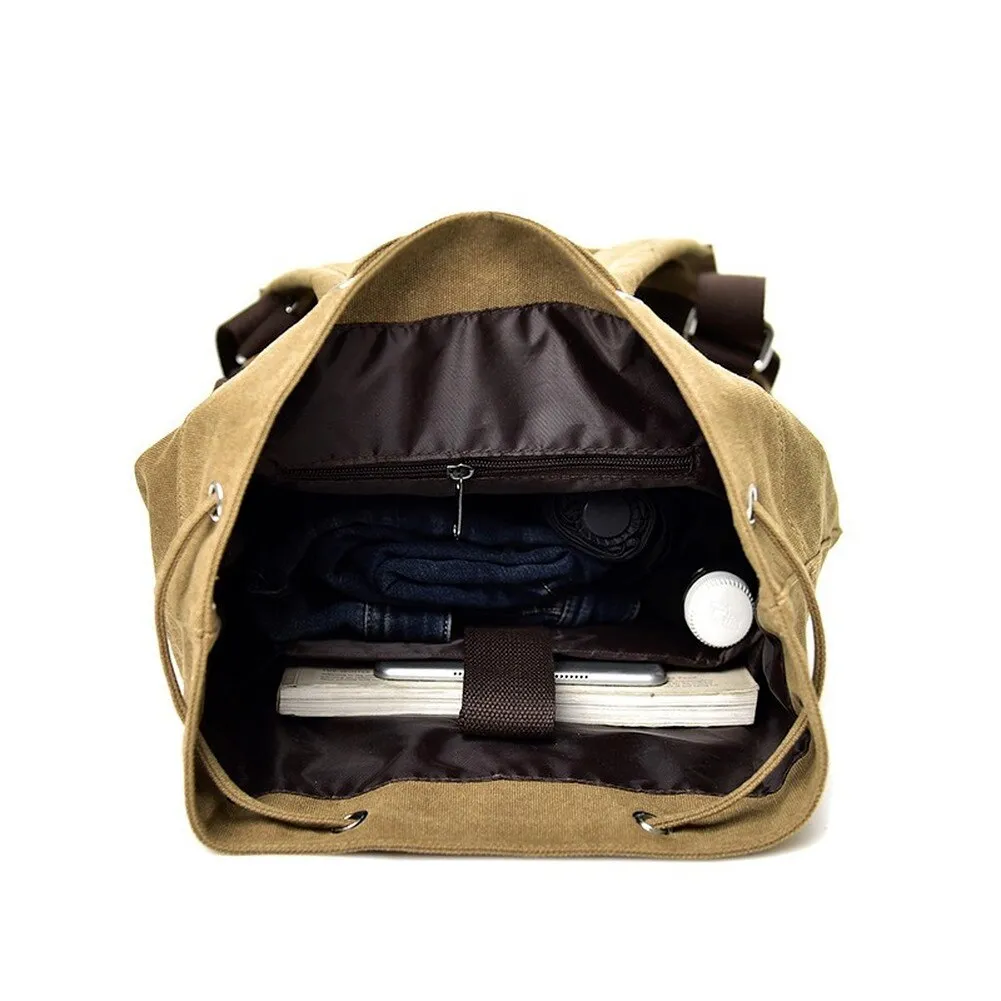 Fashion Casual Canvas Sports Backpack Bucket Bag Travel Backpack Men's Bags Unisex Designer Bags Duffle Bag Overnight Bags