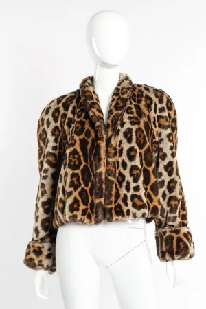 Faux Fur Leopard Jacket