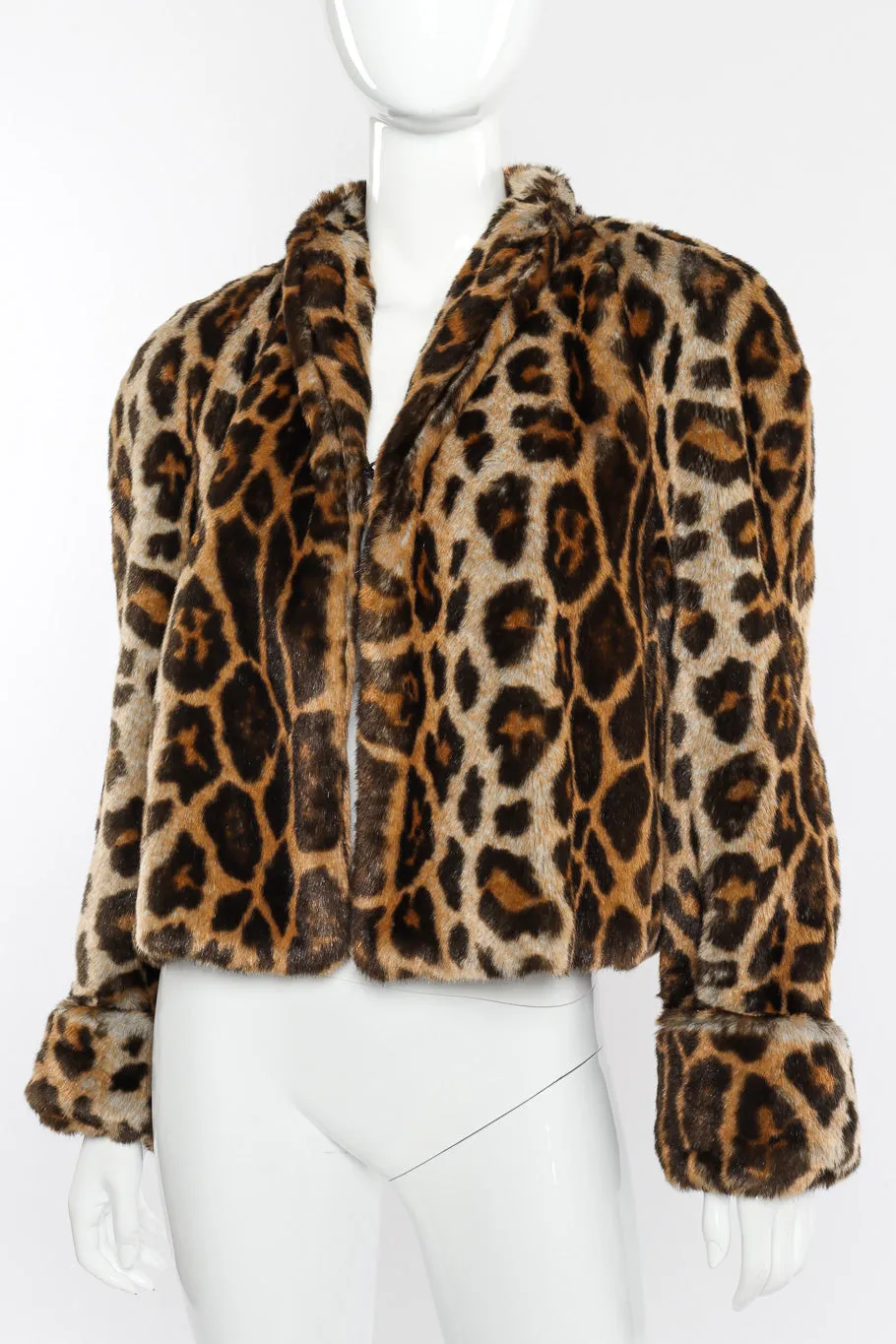 Faux Fur Leopard Jacket