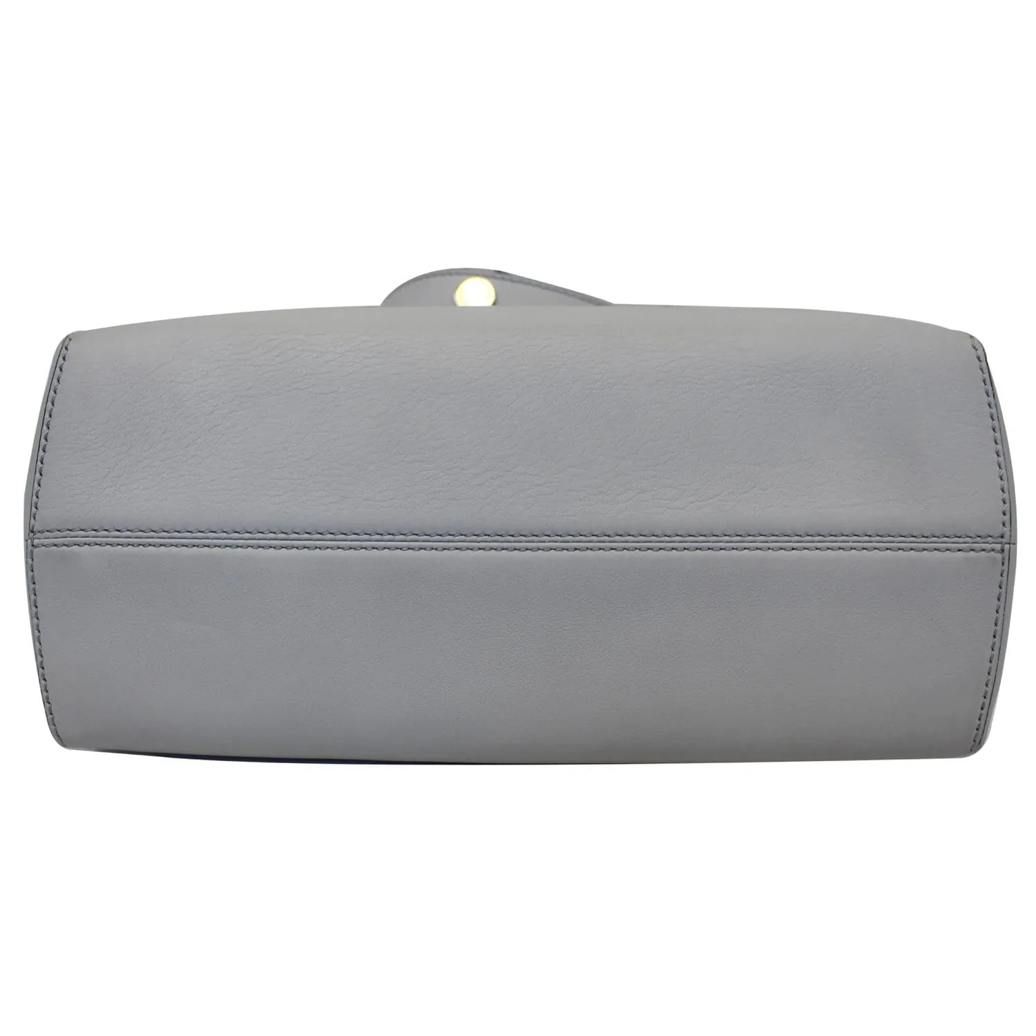 FENDI Small By The Way Leather Shoulder Bag Gray/Light Blue
