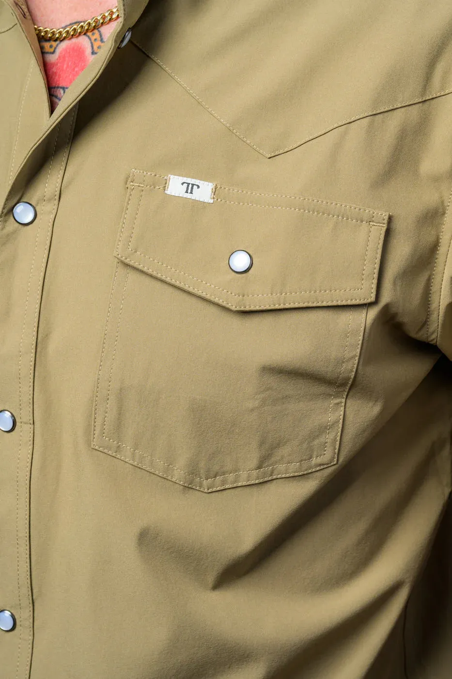 Ferrell - Khaki Long Sleeve Shirt