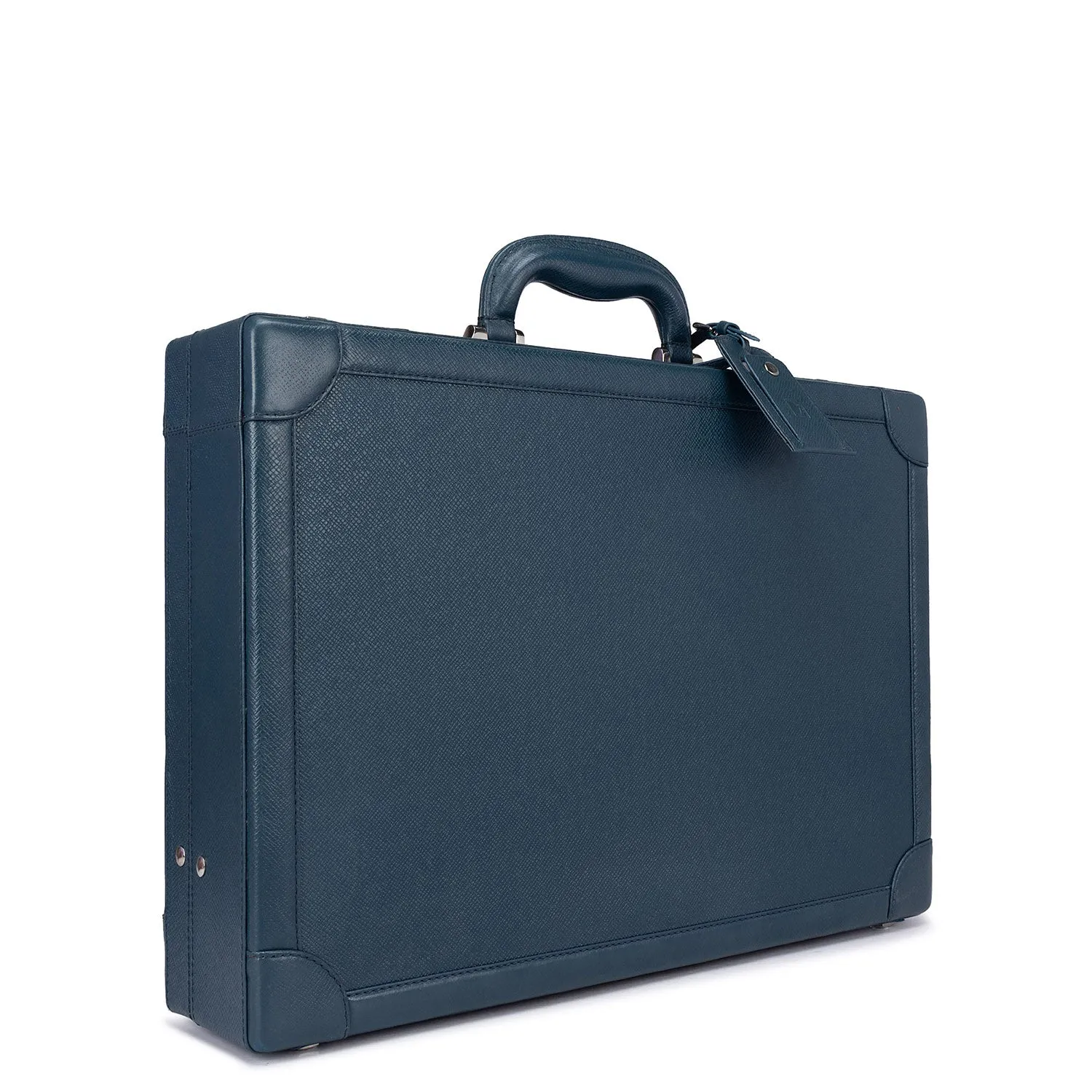 Franzy Leather Briefcase - Ocean