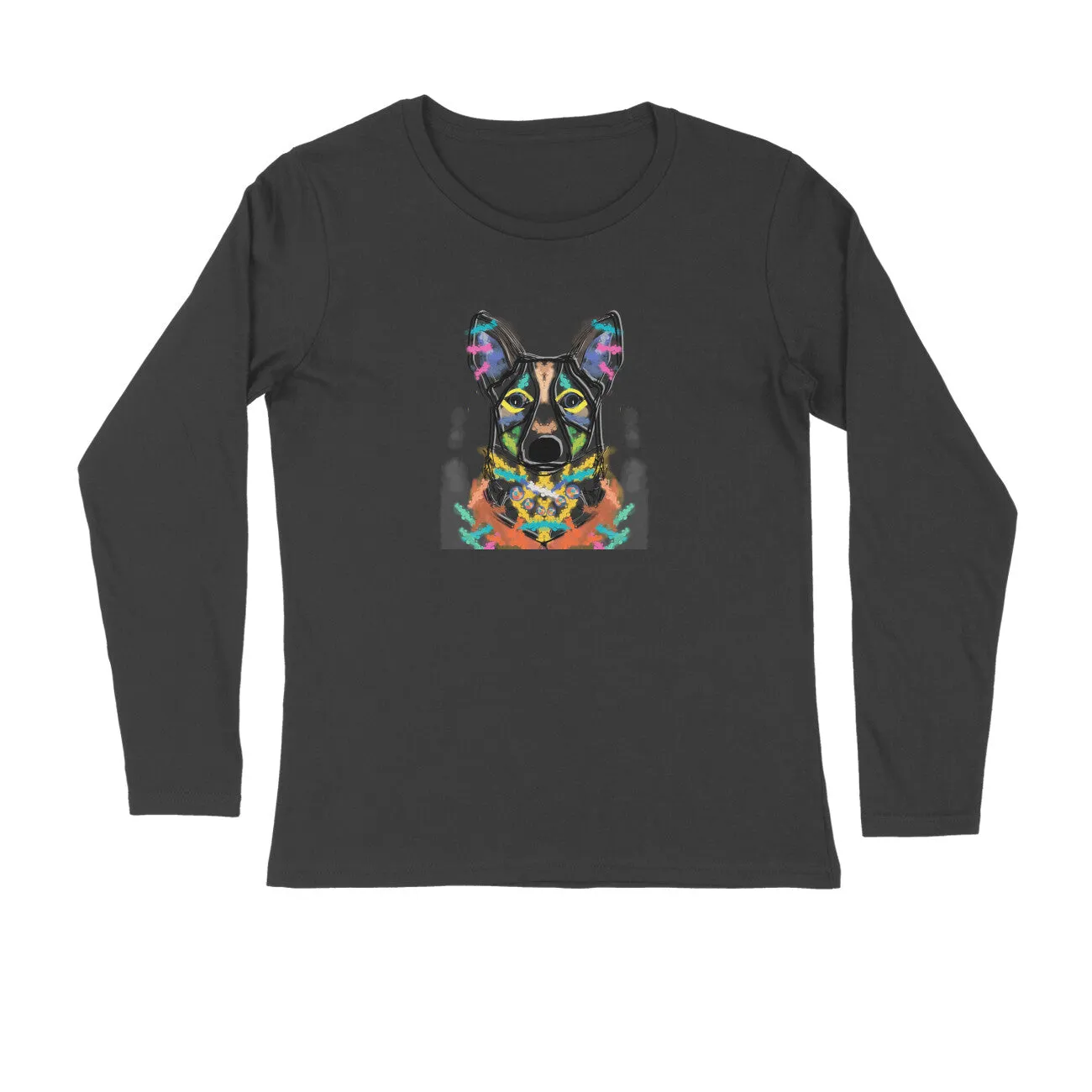 Full Sleeves Round Neck (Men) - Happy Corgi (6 Colours)
