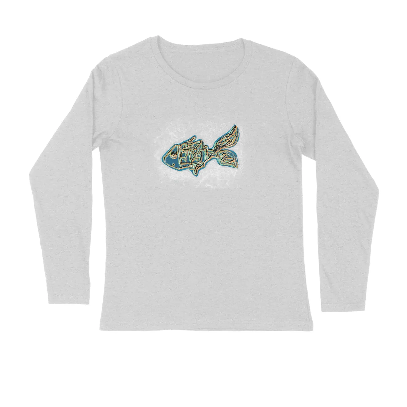 Full Sleeves Round Neck (Men) - Little Tamasaba Goldfish (7 Colours)