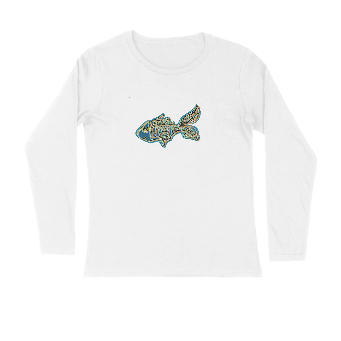 Full Sleeves Round Neck (Men) - Little Tamasaba Goldfish (7 Colours)